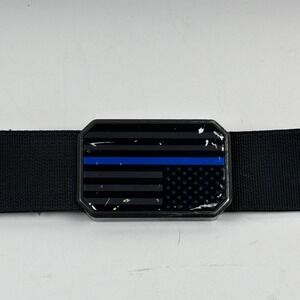 Groove Life Belt Mens OSFM Black Good Thin Blue Line Magnetic Tactical Buckle
